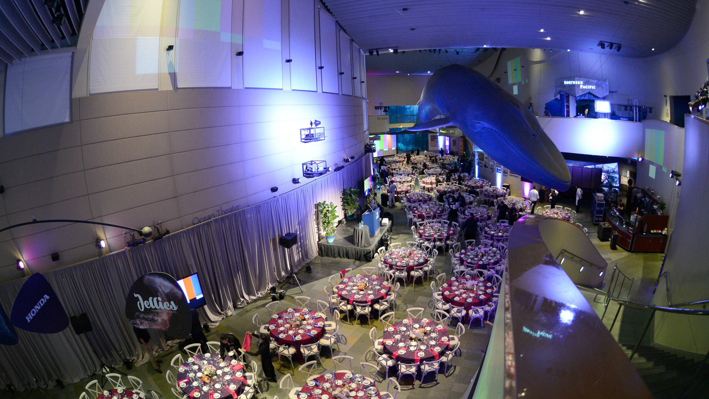 Great Hall with table setups